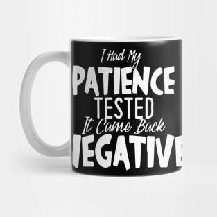 I had my patience tested. Mug